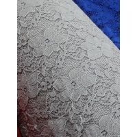 delikatna Elastyczna Koronka w kwiaty szara 0,5m